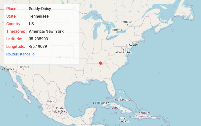 Map of Soddy-Daisy