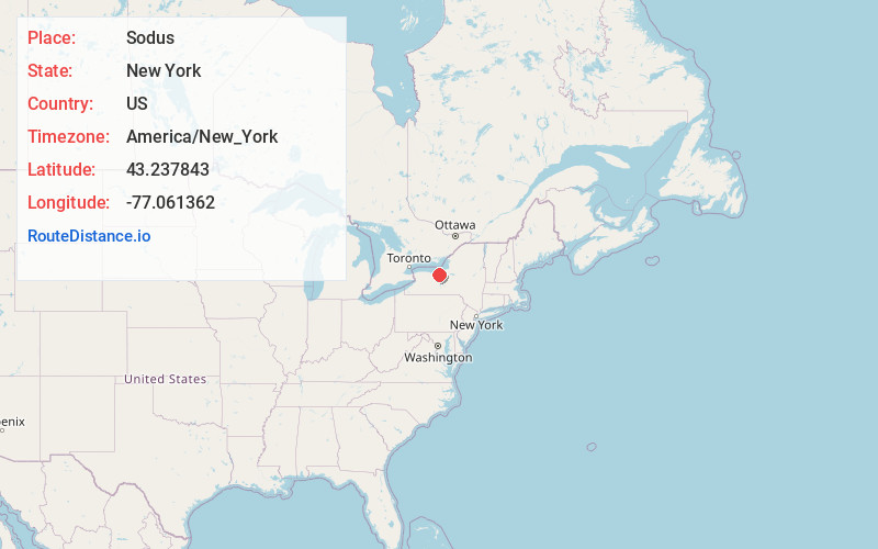 Map of Sodus