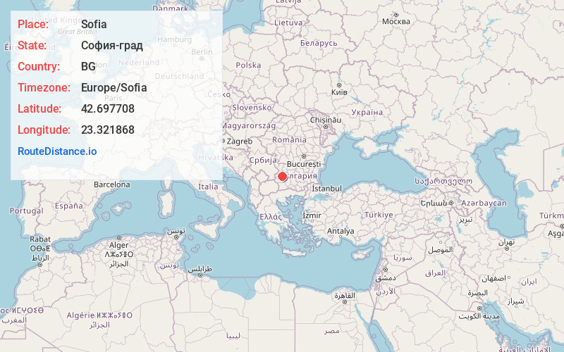 Map of Sofia