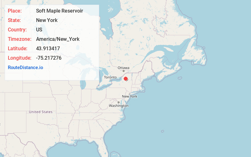 Map of Soft Maple Reservoir