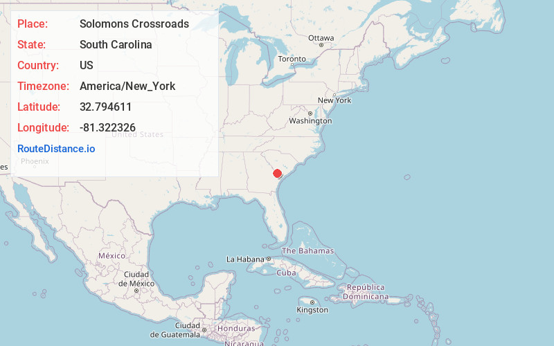 Map of Solomons Crossroads
