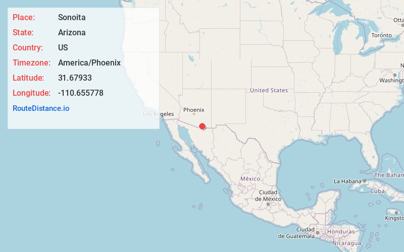 Map of Sonoita