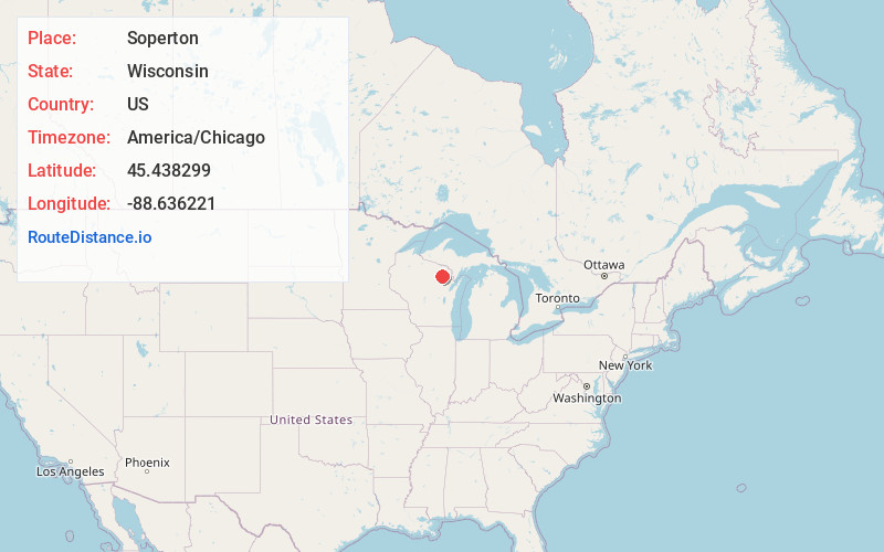 Map of Soperton