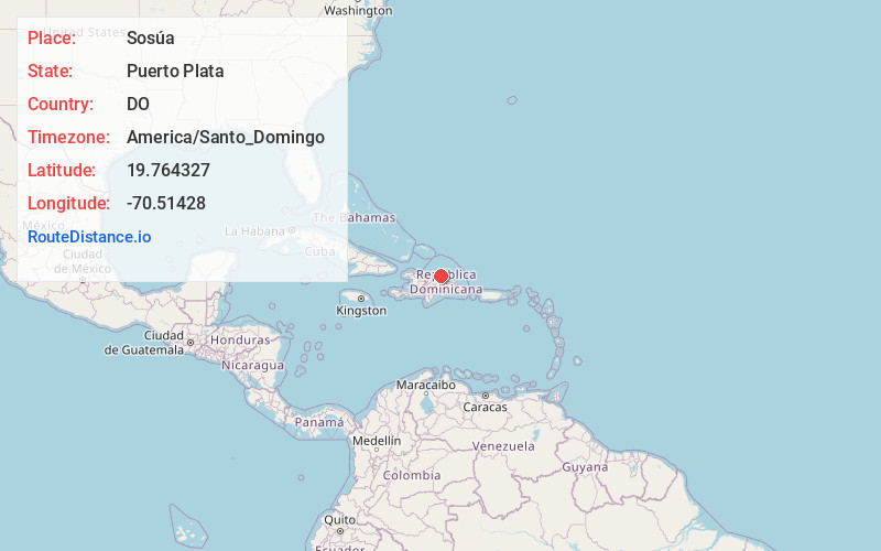 Map of Sosúa