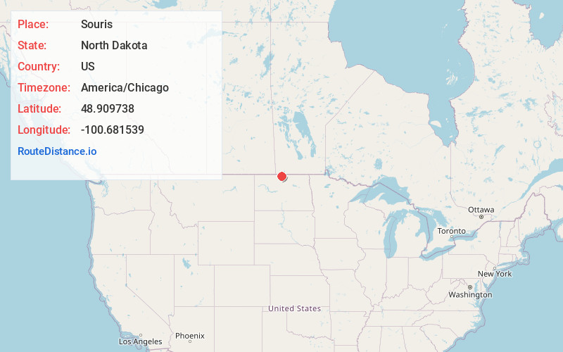 Map of Souris