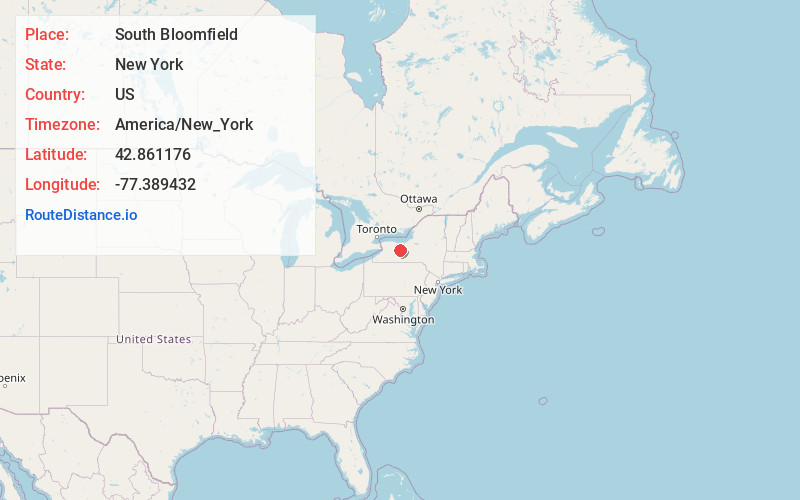 Map of South Bloomfield