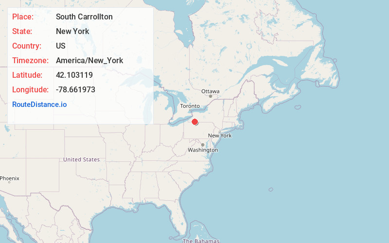 Map of South Carrollton