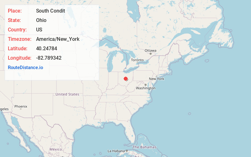 Map of South Condit