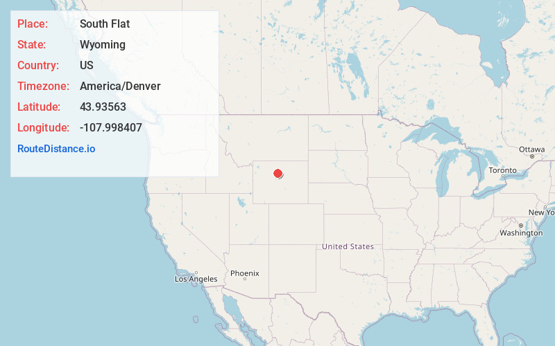 Map of South Flat