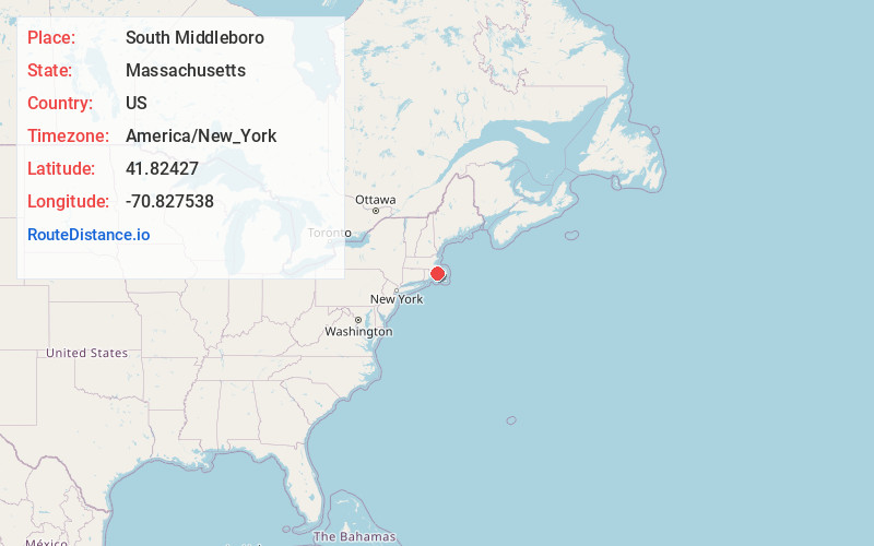 Map of South Middleboro