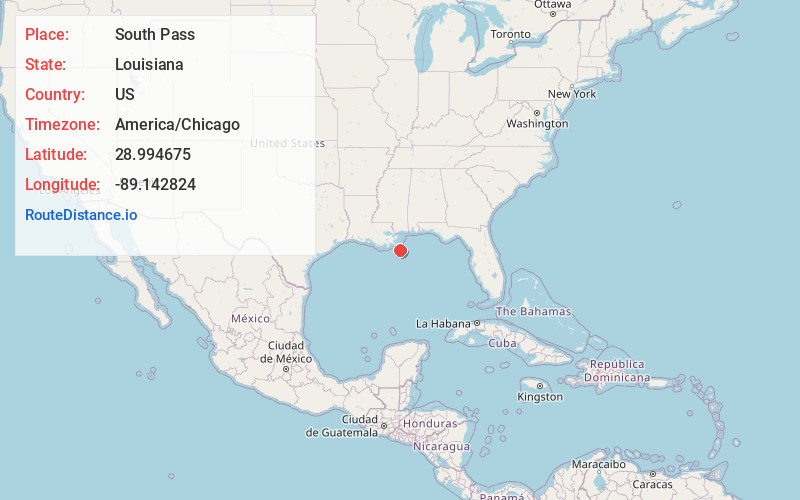 Map of South Pass