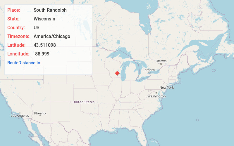 Map of South Randolph