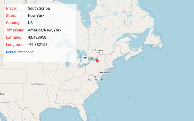 Map of South Scriba