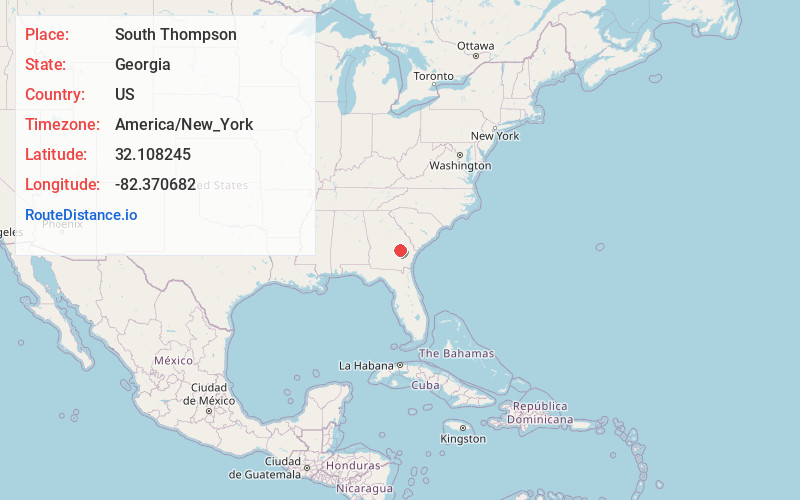 Map of South Thompson