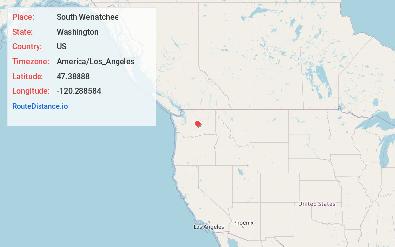 Map of South Wenatchee