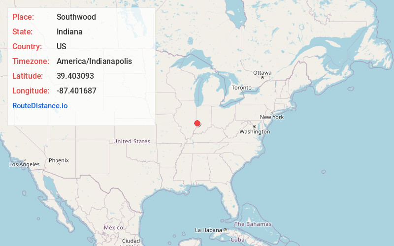Map of Southwood