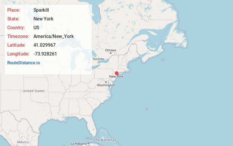 Map of Sparkill