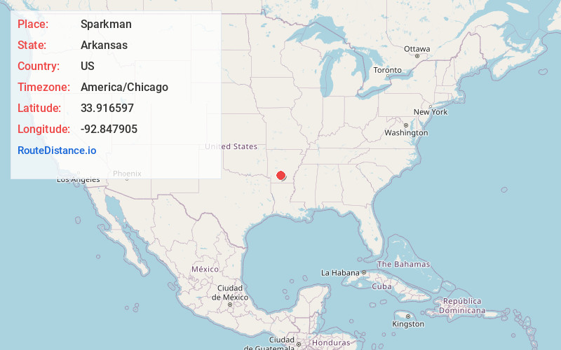 Map of Sparkman