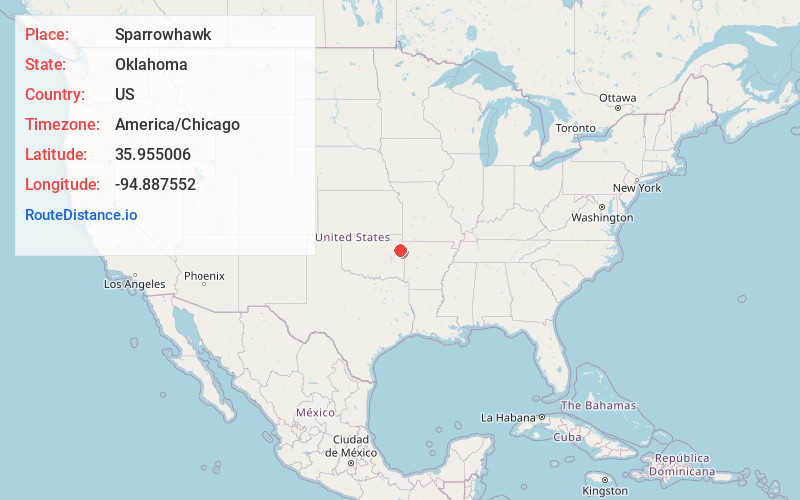 Map of Sparrowhawk