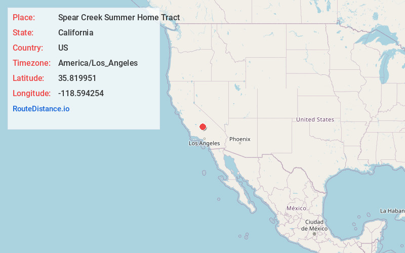 Map of Spear Creek Summer Home Tract