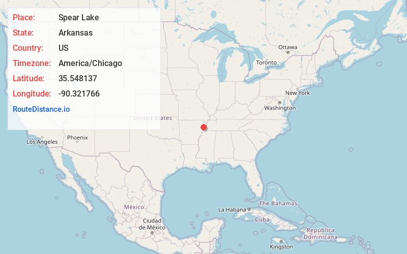 Map of Spear Lake