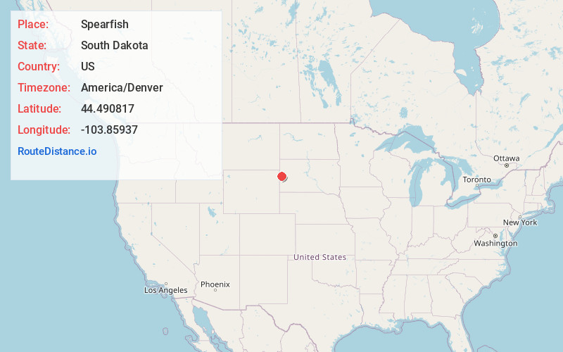 Map of Spearfish