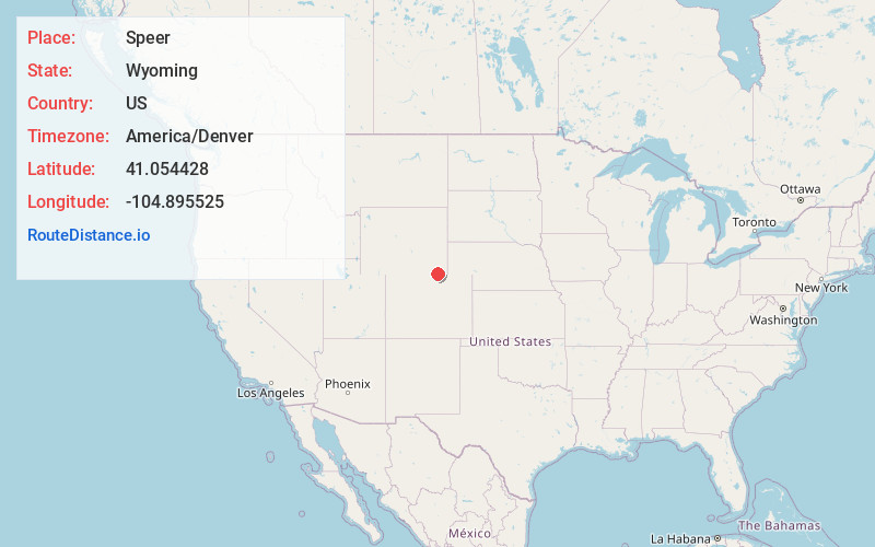 Map of Speer