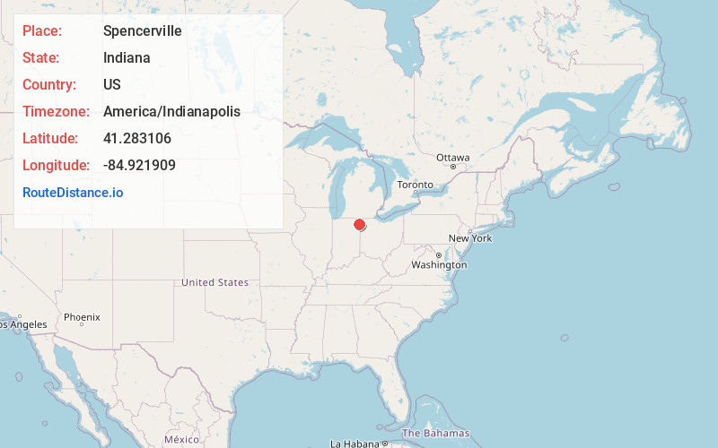 Map of Spencerville