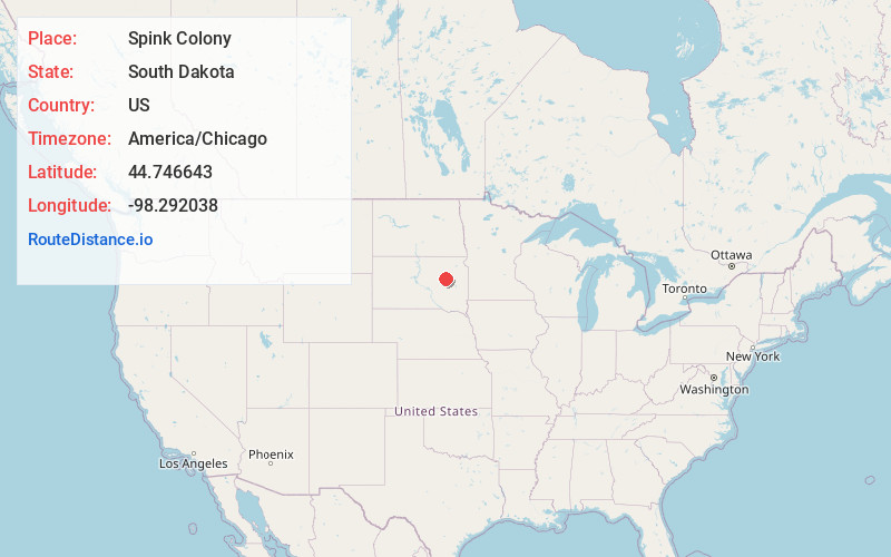 Map of Spink Colony