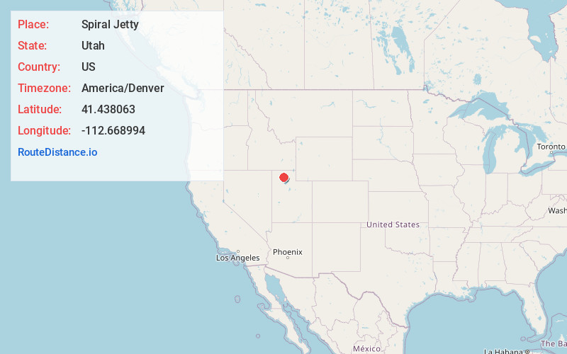 Map of Spiral Jetty