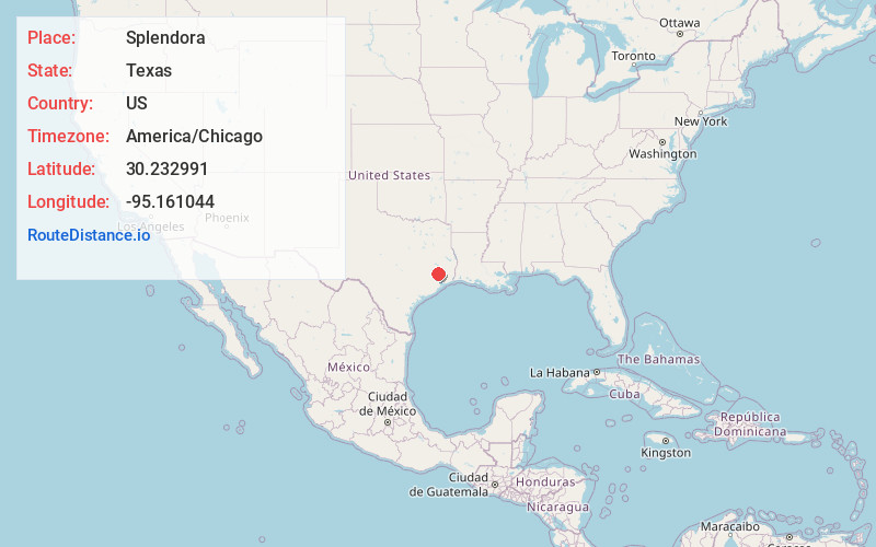 Map of Splendora