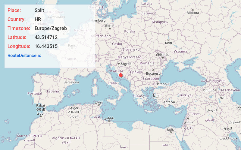 Map of Split