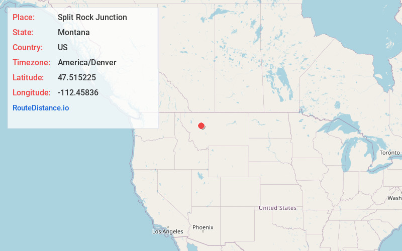 Map of Split Rock Junction
