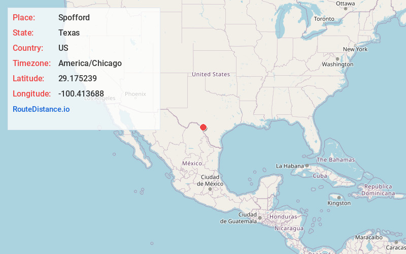Map of Spofford