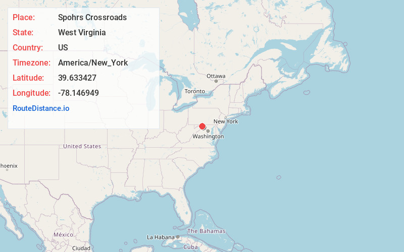 Map of Spohrs Crossroads