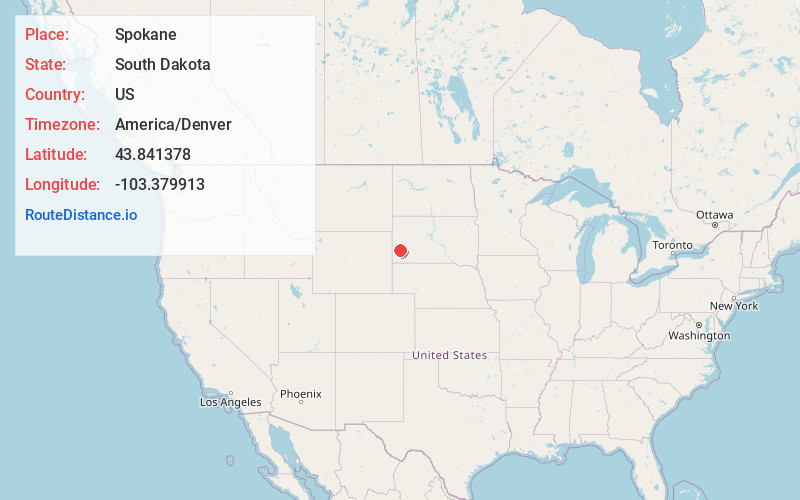 Map of Spokane