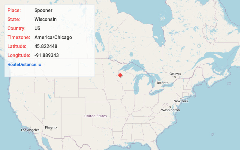 Map of Spooner