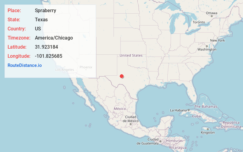 Map of Spraberry