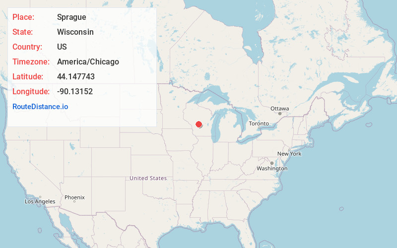 Map of Sprague