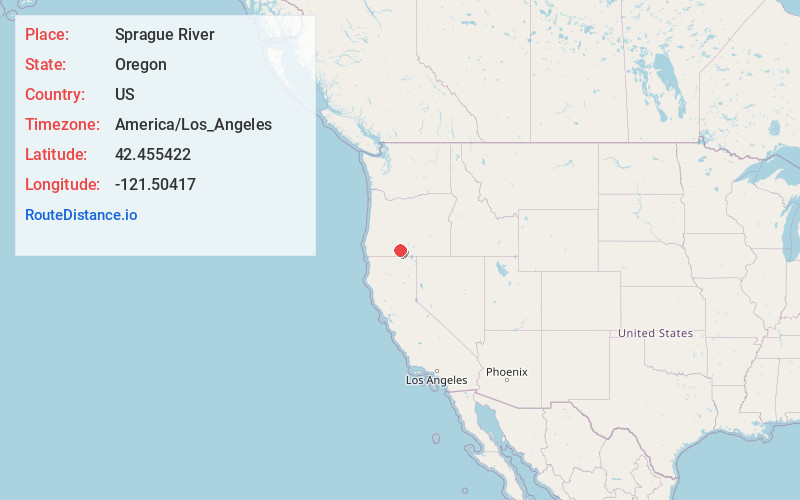 Map of Sprague River