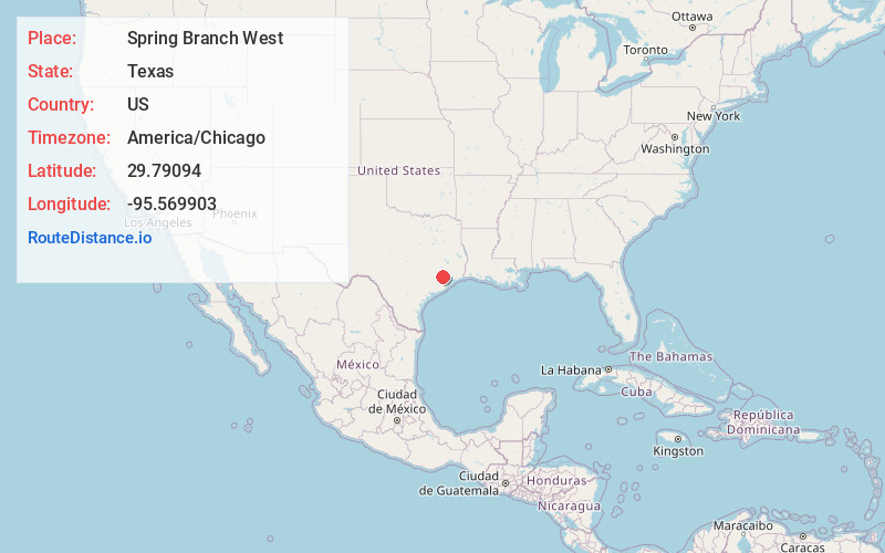 Map of Spring Branch West