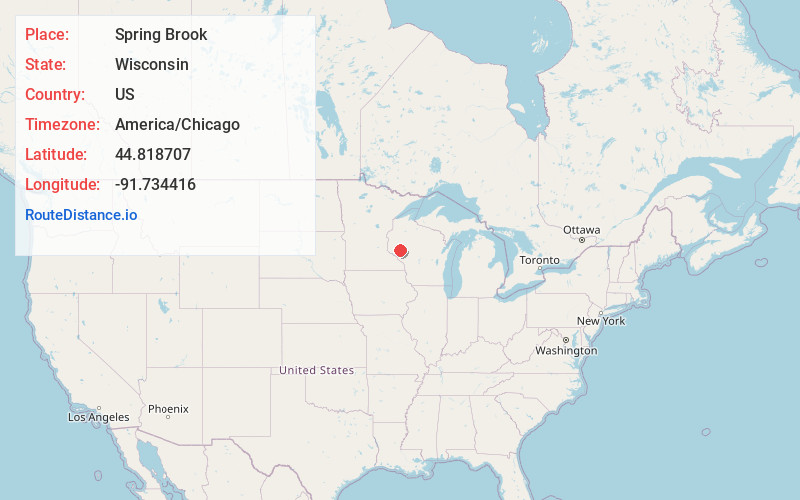 Map of Spring Brook