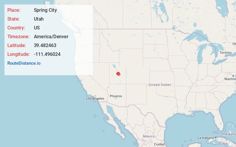 Map of Spring City