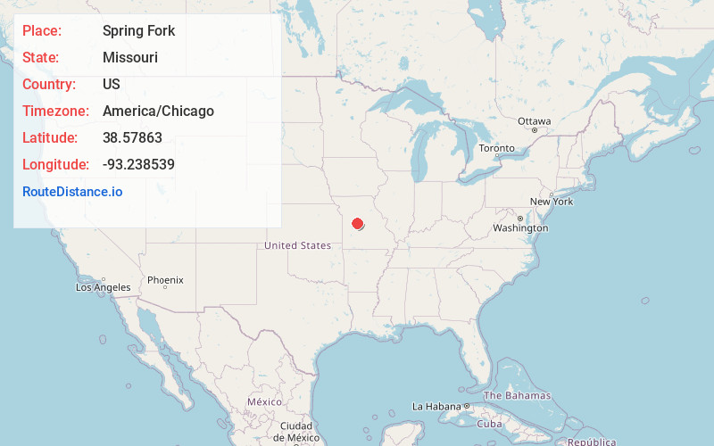 Map of Spring Fork