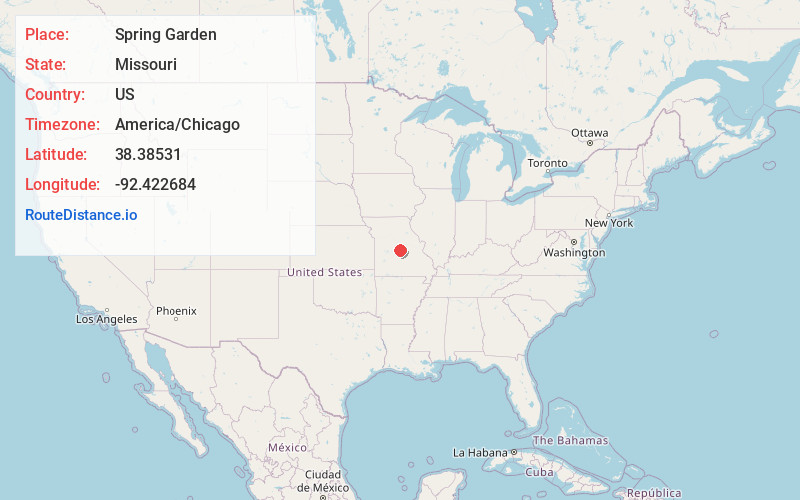 Map of Spring Garden