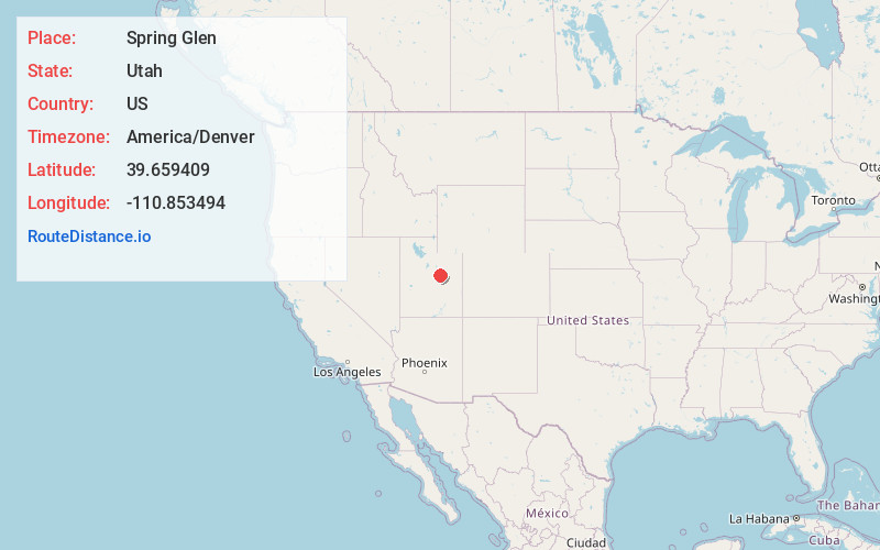 Map of Spring Glen