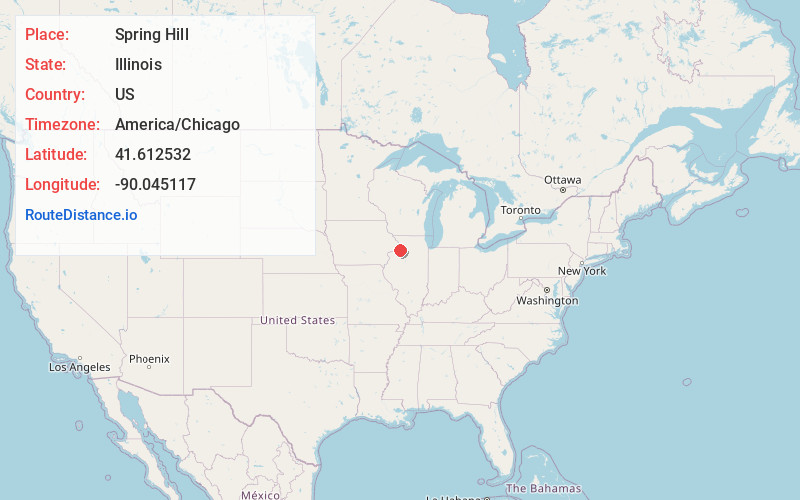 Map of Spring Hill