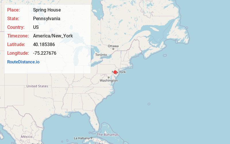 Map of Spring House