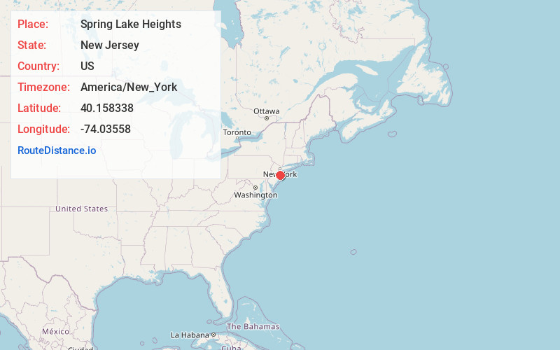 Map of Spring Lake Heights