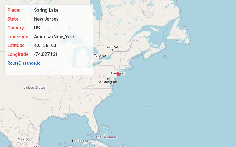 Map of Spring Lake
